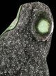 Dark Druzy Amethyst Crystals - Custom Metal Stand #76653-2